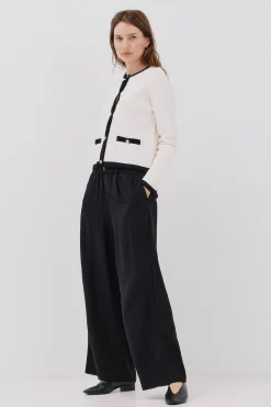 Cortefiel Chaqueta básica punto Marfil Hot