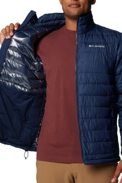 Columbia Chaqueta con aislamiento Powder Lite™ II para hombre Azul Outlet