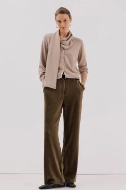 Cortefiel Chaqueta con bufanda Beige Outlet