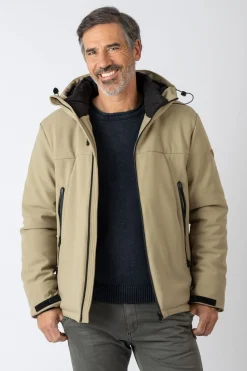 Privata Chaqueta con capucha Beige Best