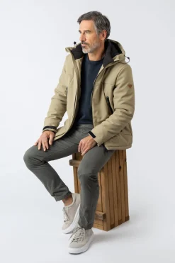 Privata Chaqueta con capucha Beige Best