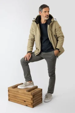 Privata Chaqueta con capucha Beige Best