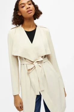 Object Chaqueta con cinturón Beige Clearance