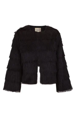 Slowlove Chaqueta con flecos Negro