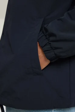 Selected Chaqueta corta con cuello confeccionada con materiales reciclados Azul marino New