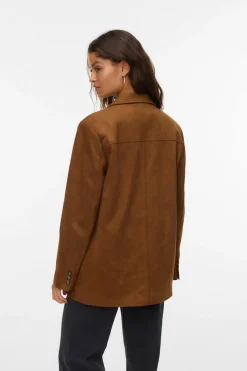 Vero Moda Chaqueta corta efecto ante Marr&oacute;n Online