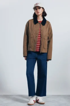 Springfield Chaqueta corta encerada beige Best