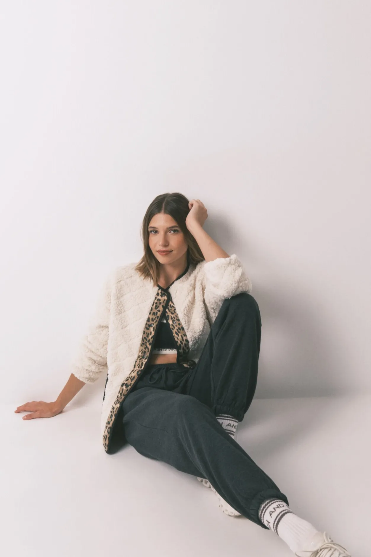 Women'secret Chaqueta corta reversible animal print marfil Sale