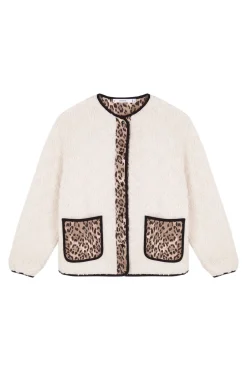 Women'secret Chaqueta corta reversible animal print marfil Sale
