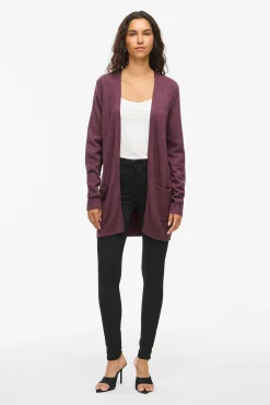 Vila Chaqueta cárdigan de punto Vino Outlet