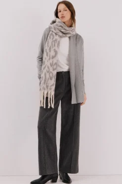 Cortefiel Chaqueta cuello chal Gris Best