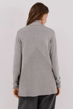 Cortefiel Chaqueta cuello chal Gris Best