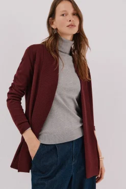 Cortefiel Chaqueta cuello chal Vino Sale