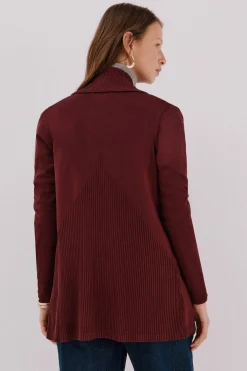Cortefiel Chaqueta cuello chal Vino Sale