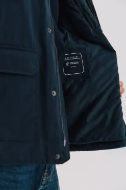 Cortefiel Chaqueta cuello combinado Azul marino New