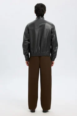 Selected Chaqueta de piel 100% piel de cordero. Negro Clearance