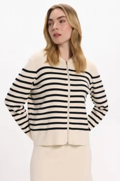 Vila Chaqueta de punto con viscosa Beige Outlet