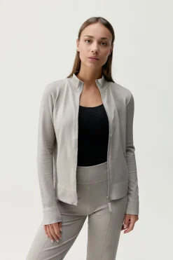 Born Living Yoga Chaqueta deportiva Gita gris kaki New