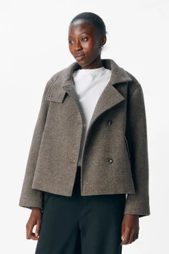 Object Chaqueta fieltro cruzada Gris Hot