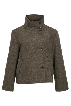 Object Chaqueta fieltro cruzada Gris Hot