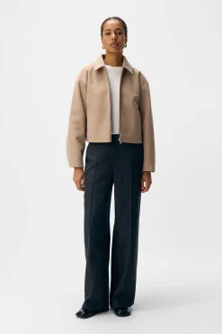 Object Chaqueta fieltro manga larga Beige Discount