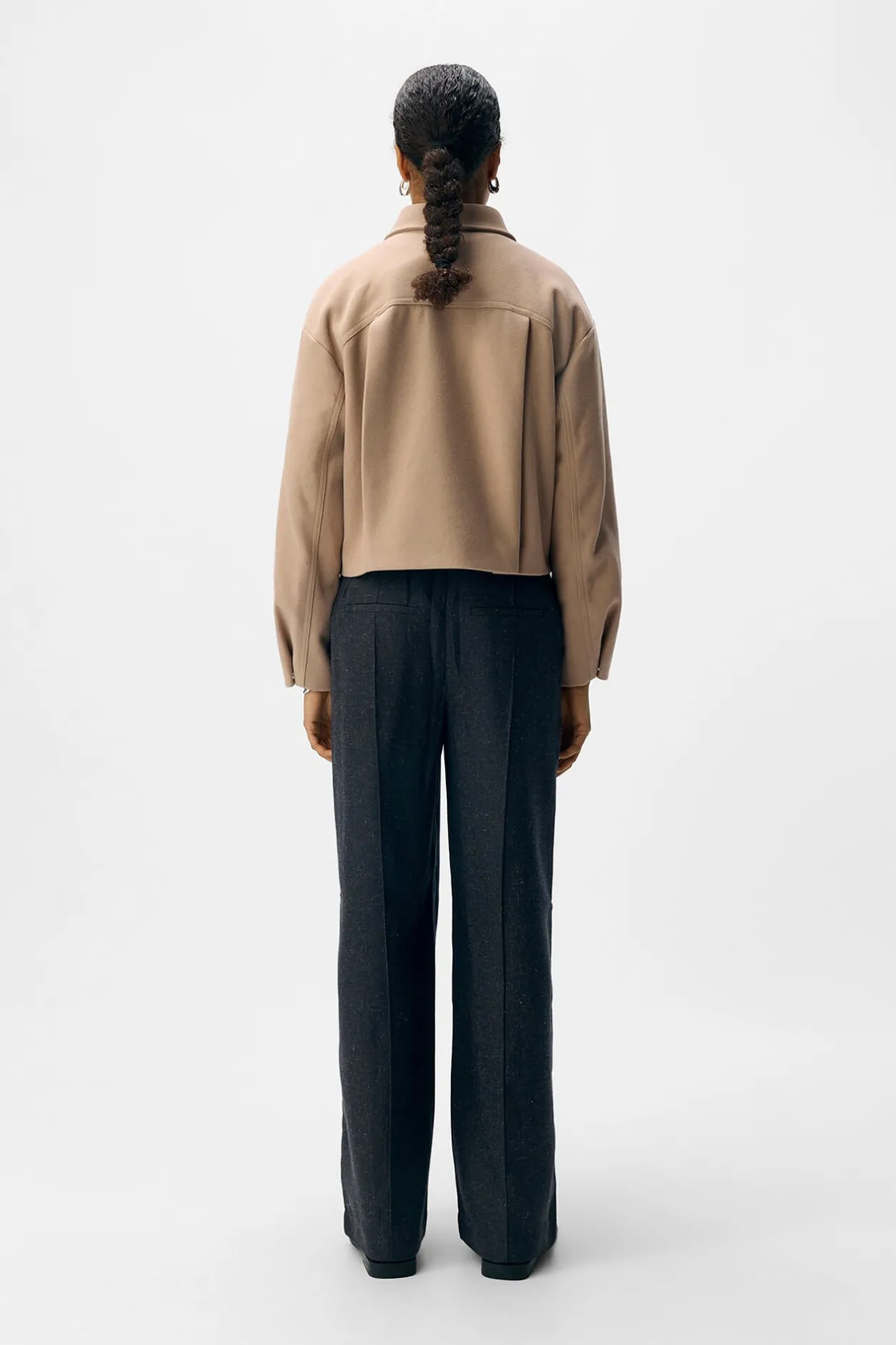 Object Chaqueta fieltro manga larga Beige Discount