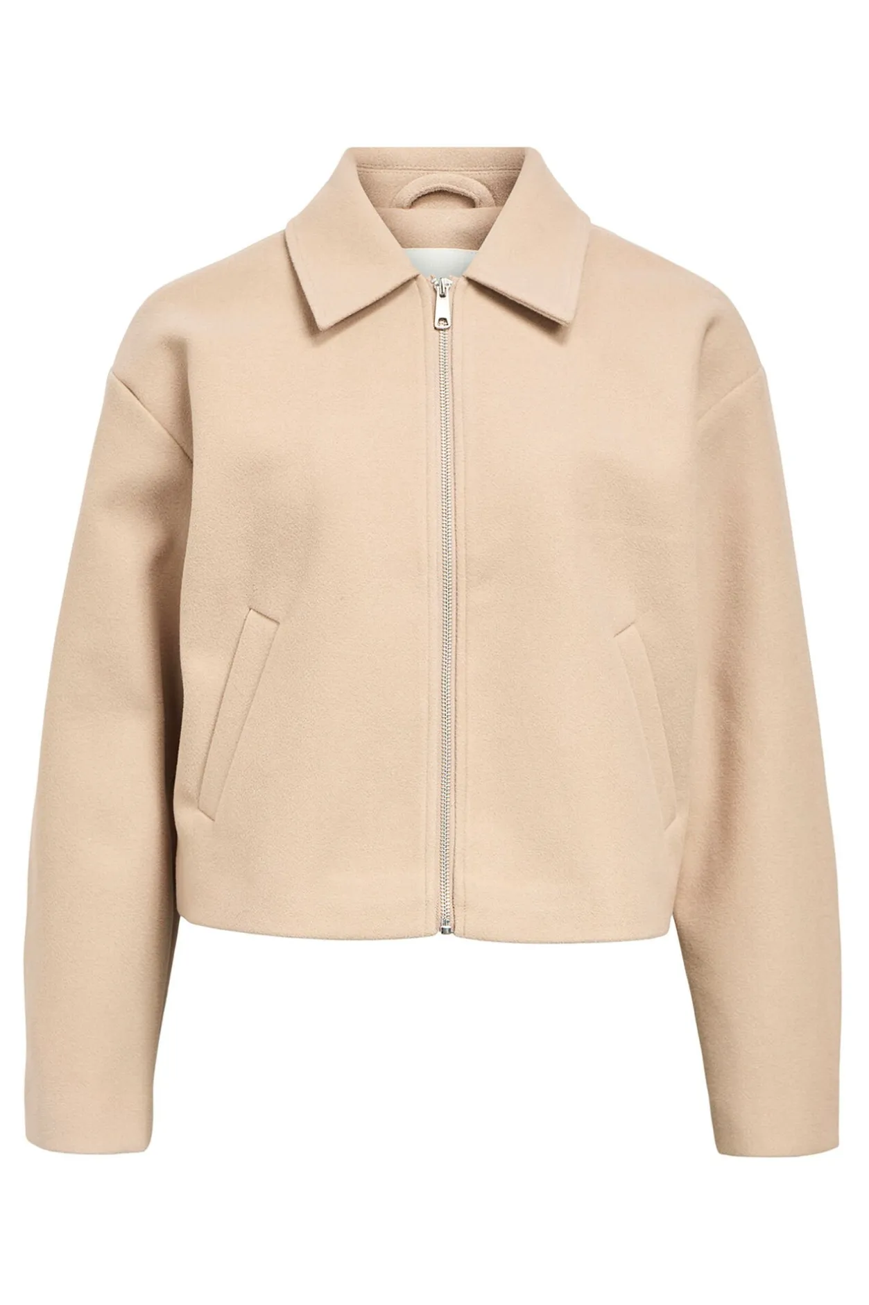 Object Chaqueta fieltro manga larga Beige Discount
