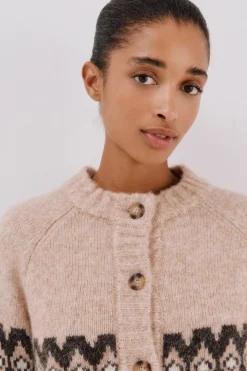 Cortefiel Chaqueta greca posicional Beige Outlet