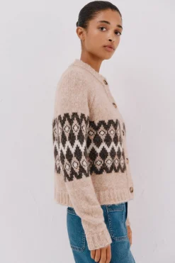 Cortefiel Chaqueta greca posicional Beige Outlet