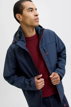 Jack & Jones Chaqueta informal impermeable azul Online
