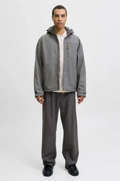 Jack & Jones Chaqueta informal impermeable gris Outlet