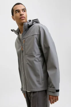 Jack & Jones Chaqueta informal impermeable gris Outlet