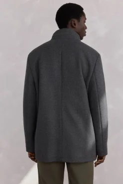 Pedro del Hierro Chaqueta lana bolsillos Gris Online