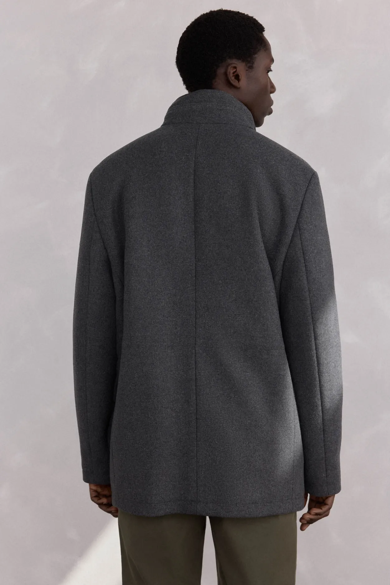 Pedro del Hierro Chaqueta lana bolsillos Gris Online