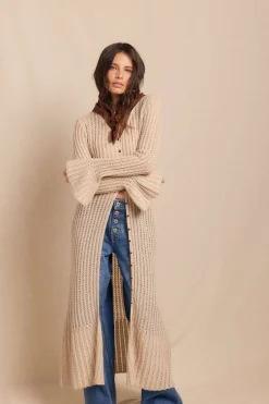 Slowlove Chaqueta larga punto Marfil Clearance