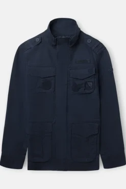 Silbon Chaqueta militar parches dye Azul marino Hot