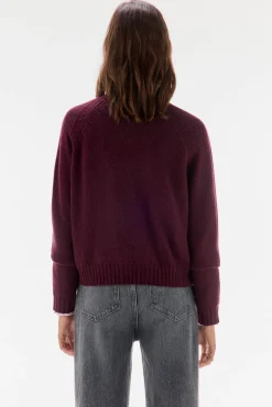 TFP by Tamara Falcó Chaqueta pico botones Burdeos Discount