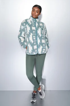 Dash and Stars Chaqueta polar cremallera hielo verde Discount