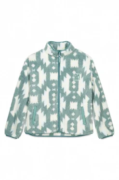 Dash and Stars Chaqueta polar cremallera hielo verde Discount