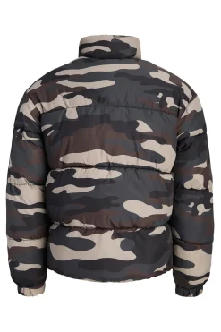 Jack & Jones Chaqueta puffer camuflaje negro New