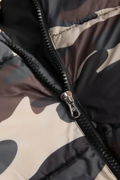 Jack & Jones Chaqueta puffer camuflaje negro New