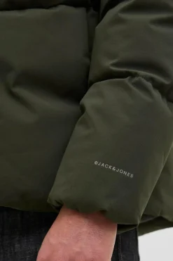 Jack & Jones Chaqueta puffer corta verde Hot