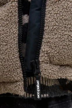 Jack & Jones Chaqueta puffer teddy marr&oacute;n Best