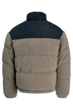Jack & Jones Chaqueta puffer teddy marr&oacute;n Best