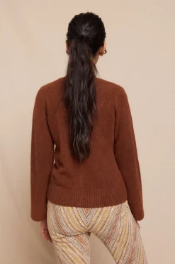 Slowlove Chaqueta punto Marr&oacute;n Clearance