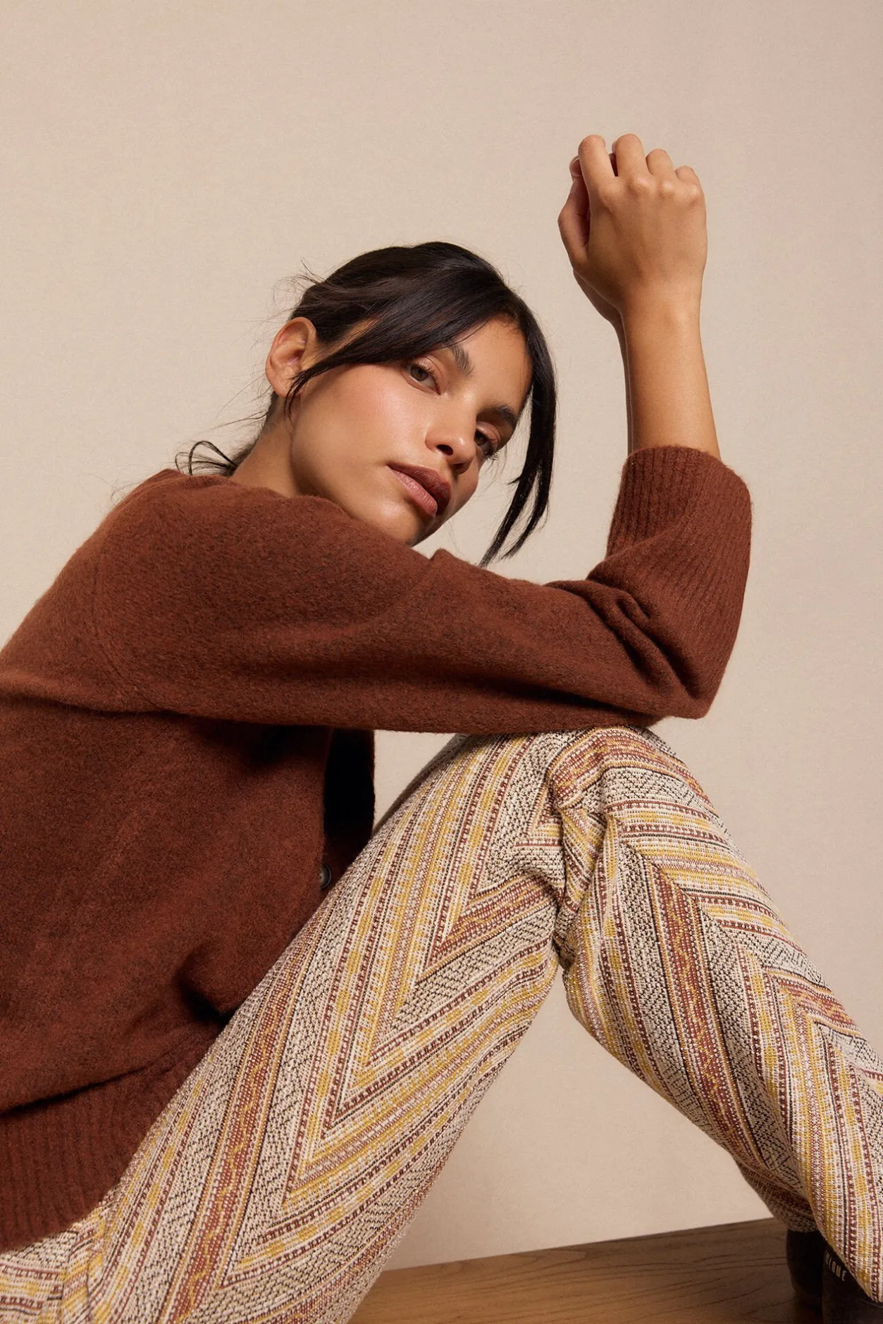 Slowlove Chaqueta punto Marrón Clearance