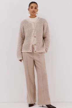 Cortefiel Chaqueta punto bouclé Marfil Discount