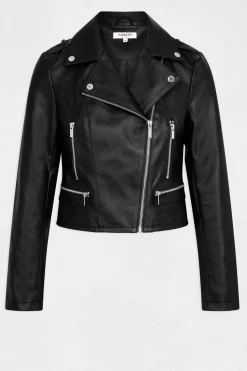 Morgan Chaqueta recta con cuello con muescas Negro Best