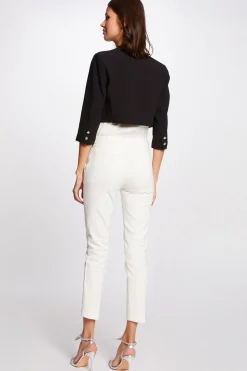 Morgan Chaqueta recta con manga 3/4 Negro Online