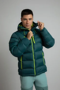 Izas Chaqueta rellena de fibra repelente al agua verde Online